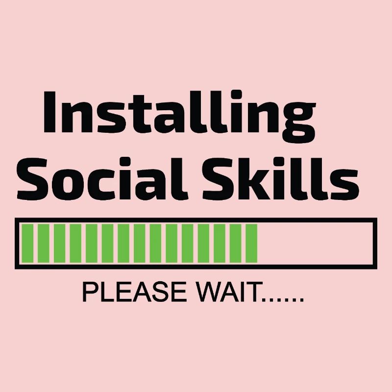 Computer installiert Social Skills Programmierer