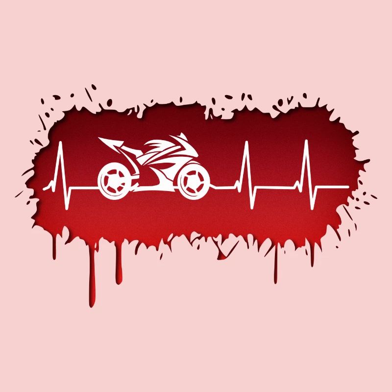 Motorcycle racing driver pulse