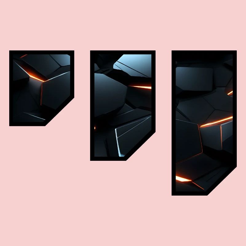 Futuristic Geometric Light Pattern