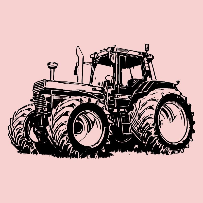 Kraftvolle Traktor-Silhouette
