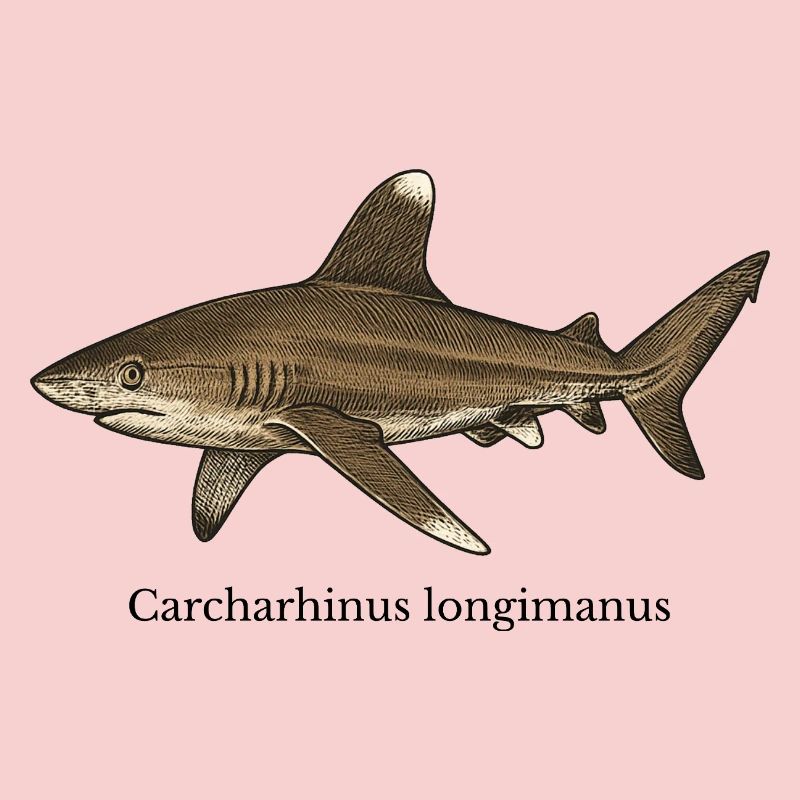 Motif de requin Carcharhinus longimanus
