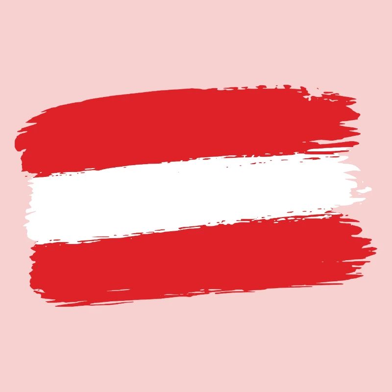 Austria Flag Brushstroke Austria