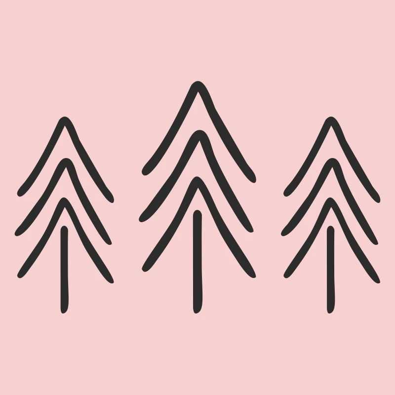 Fir Trees Silhouettes Pattern