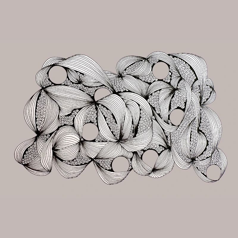 Lined Leaf Weave Pattern