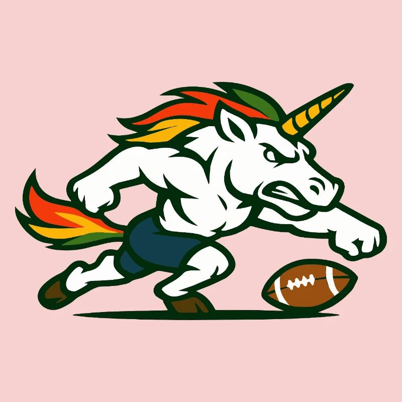 Flammen-Einhorn-Blitz