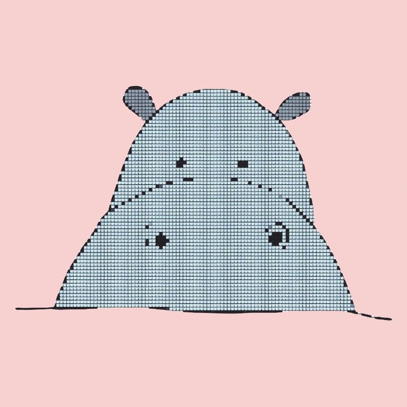 Pixel-friendly hippo