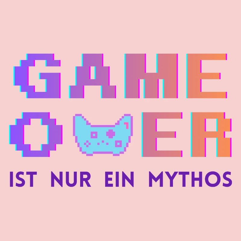 Game Over Mythos Pixel Gradient