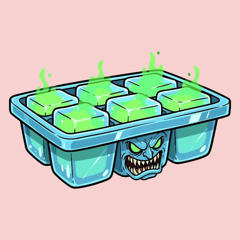 Monster-Eiswürfel im Eiskubentray