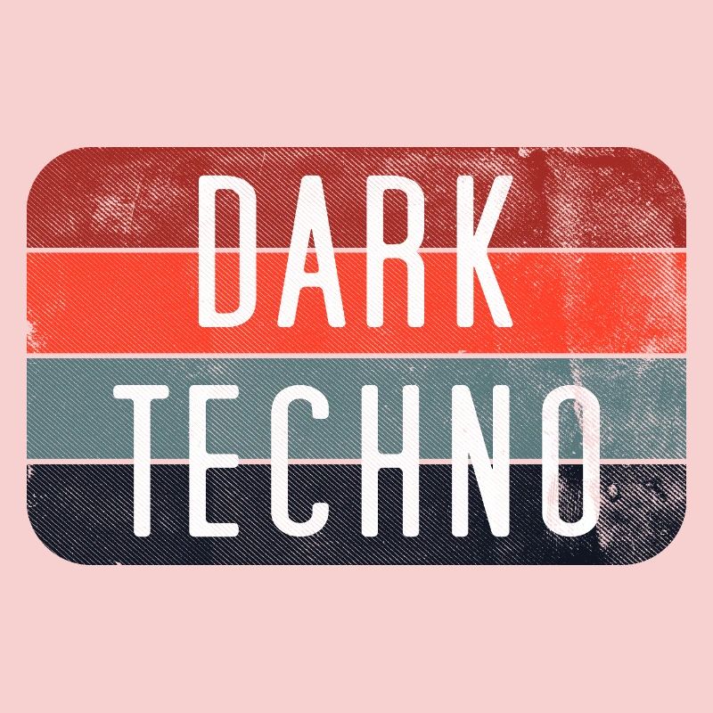 T-shirt Dark Techno Retro Logo