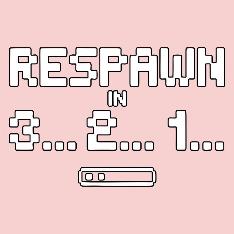 Compte à rebours de réapparition en pixel art