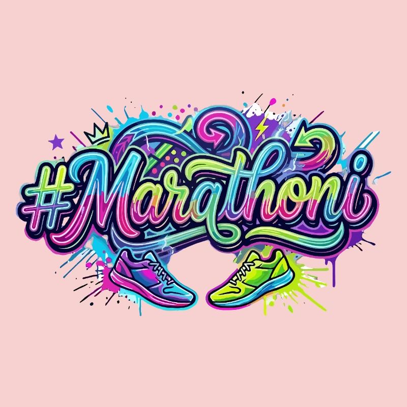Marathoni Graffiti-Laufschuhe