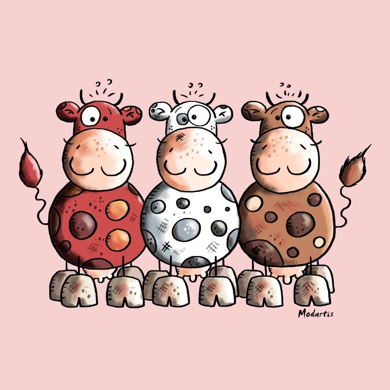 Funny Colourful Cows