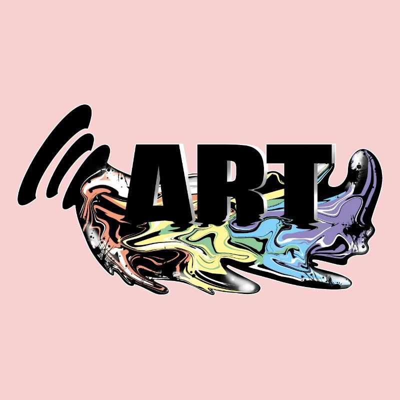Kunst tropfender Farbe Lack Regenbogen