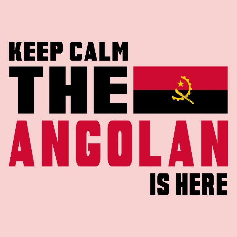 Keep calm Angola flag design