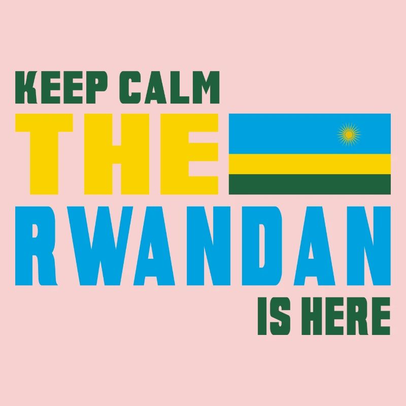 Design drapeau Rwanda Keep Calm