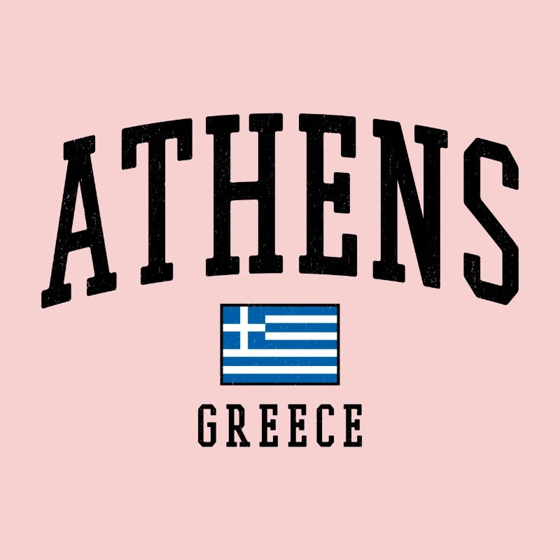 Motif du drapeau d’Athènes en Grèce graphique