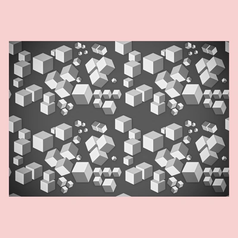 Deco pattern grey-white