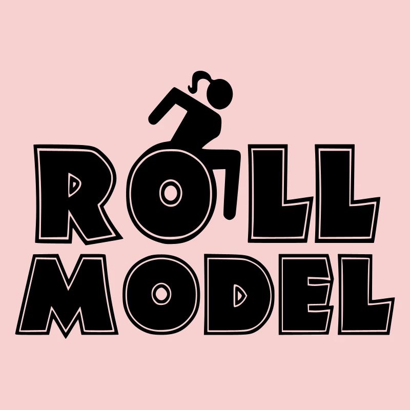 Weibliche Rollstuhlfahrerin ist ein Vorbild *