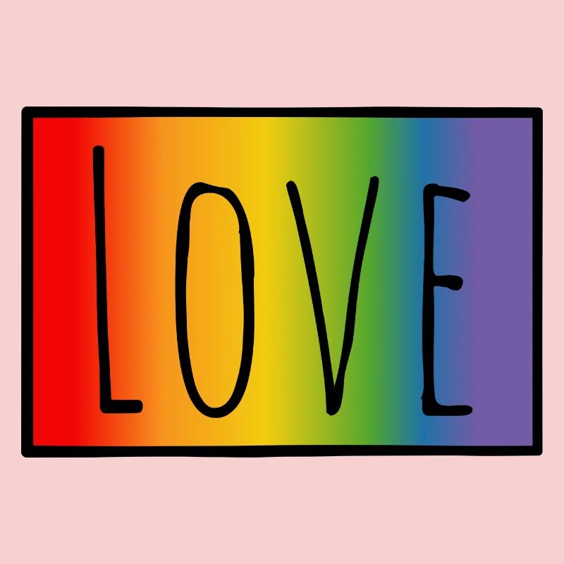 CSD Tshirt Regenbogen Love