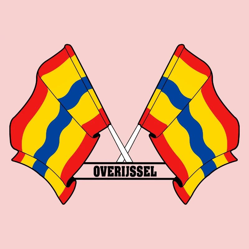 Texte à deux drapeaux OVERIJSSEL