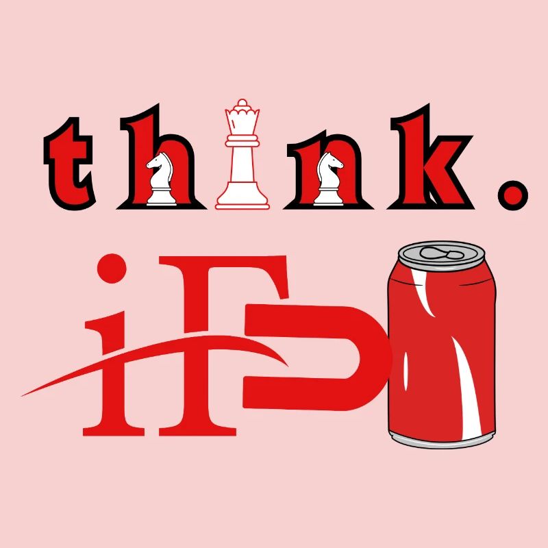Denk an Chess Red Can Graphic