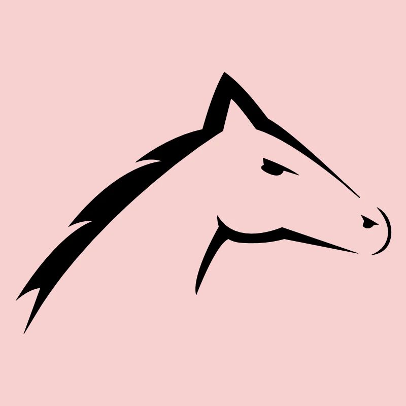 Tête de cheval | Conception de silhouette de tête de cheval