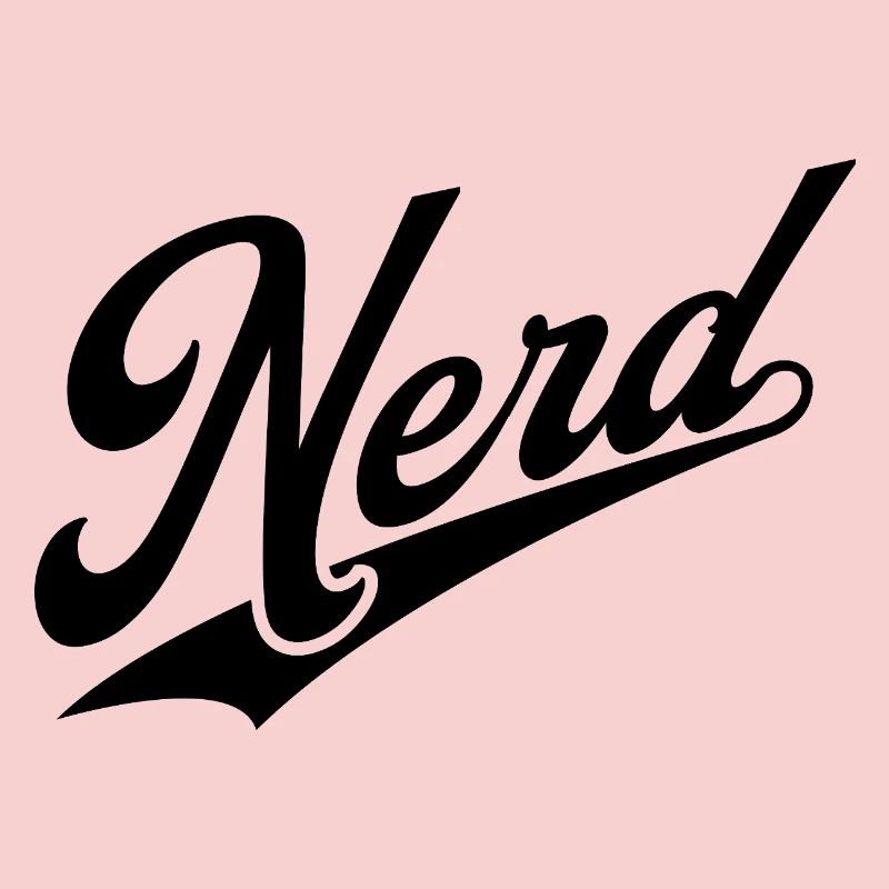 NERDY forever - NERD retro schwarz