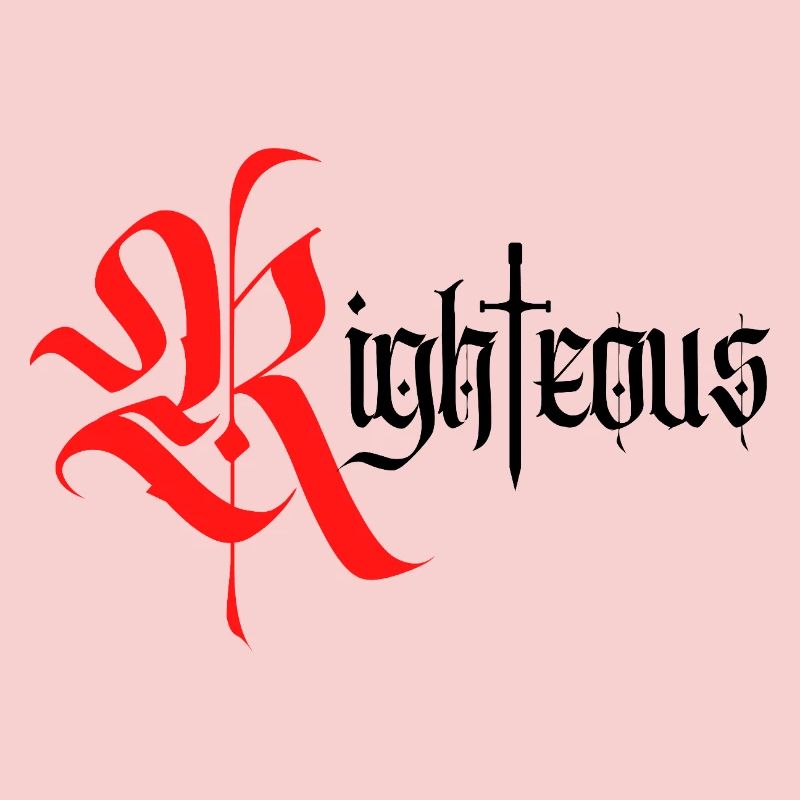 Gothic Righteous Design with Sword