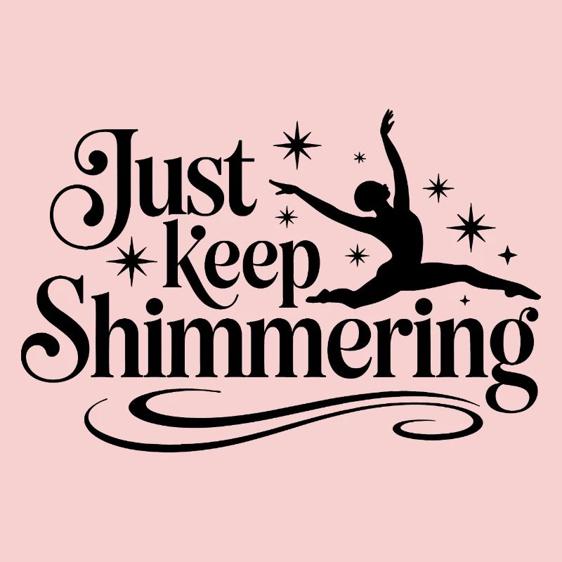 Schimmern Sie einfach weiter Synchronschwimmer