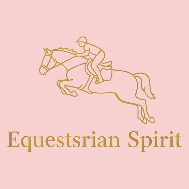 Elégant cavalier de saut d’obstacles en ligne dorée