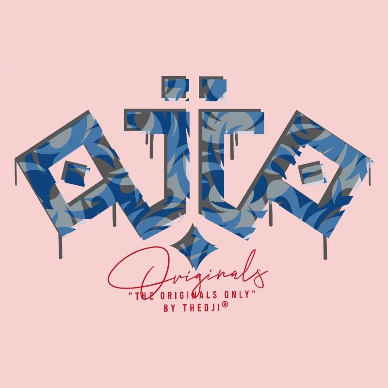 Ojio-Die Originale Unstrukturierte Originale mit blauer Tarnung