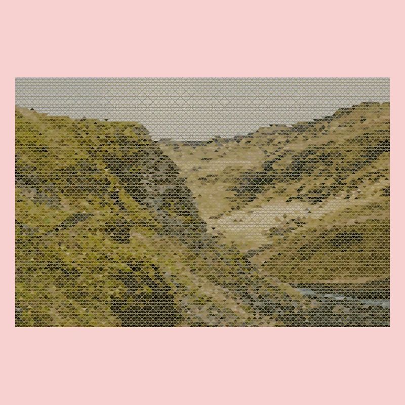 Geometric Mesh Canyon