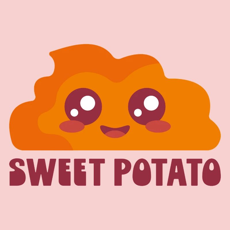 Patate douce dessin animé mignon