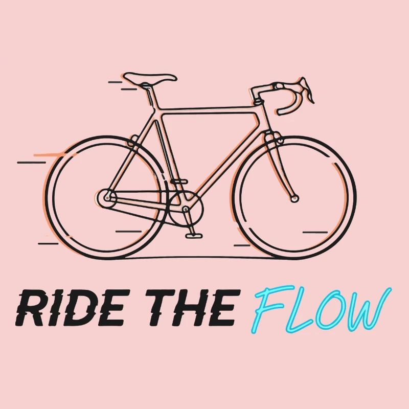 Ride the Flow Bicycle Tee
