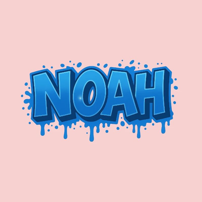 Graffiti Prénom NOAH cadeau idéal imprimable sur t