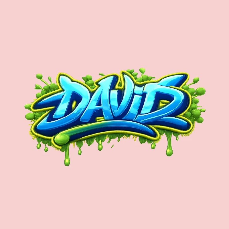 Graffiti name DAVID printable on everything