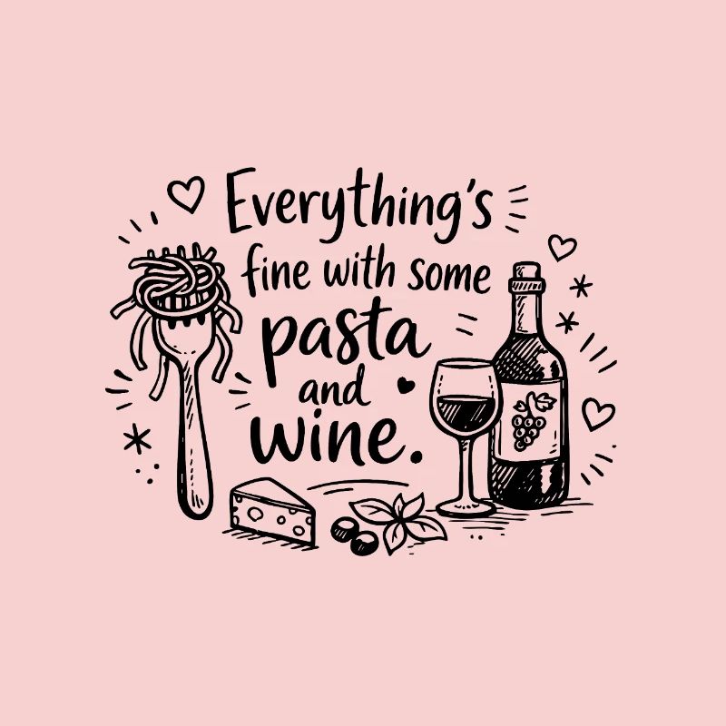 Everything’s Fine With Pasta And Wine