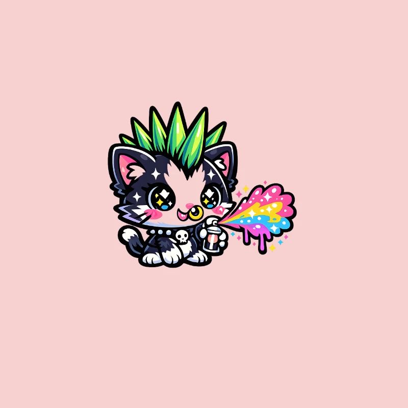 Punk Kitten Neon Spray Paints