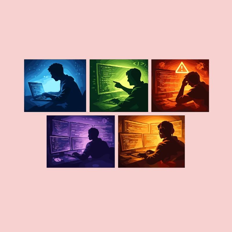 Neon-Coding: Bildschirmwelten