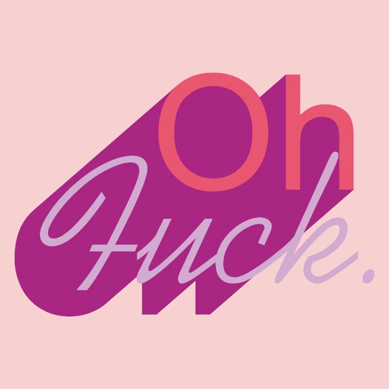 Oh Fuck Script in Purple Hue