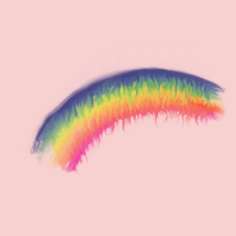 Regenbogen Pinselbogen