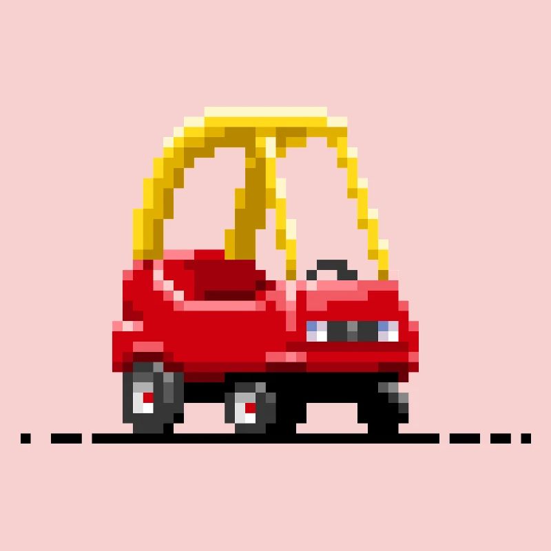 Kinder-Pixel-Auto