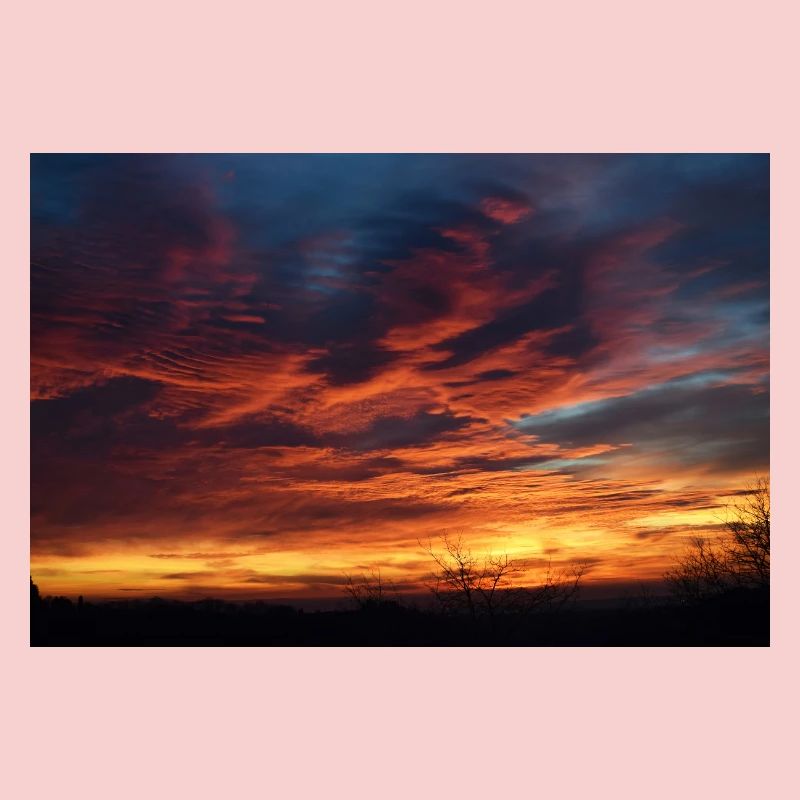Magie du coucher de soleil le soir