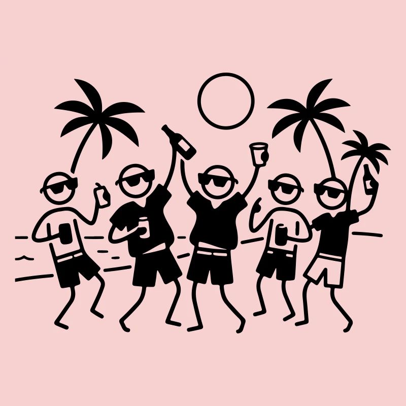 Party Group Beach
