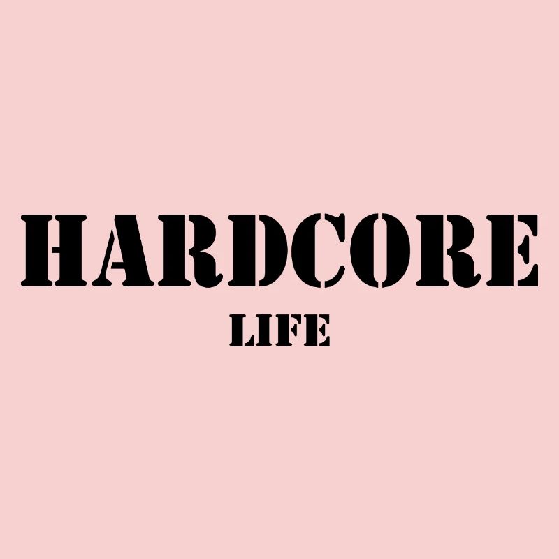 Hardcore Life couleur noire