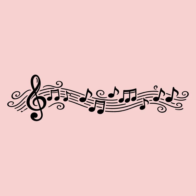 Musical Notes Melody Clefs