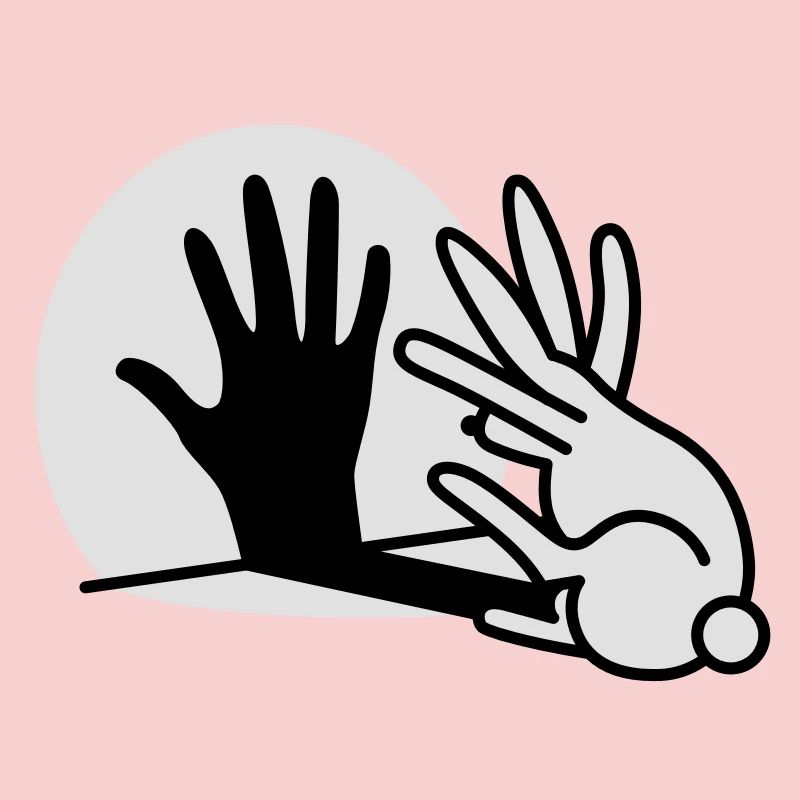 Chinese shadow hand rabbit