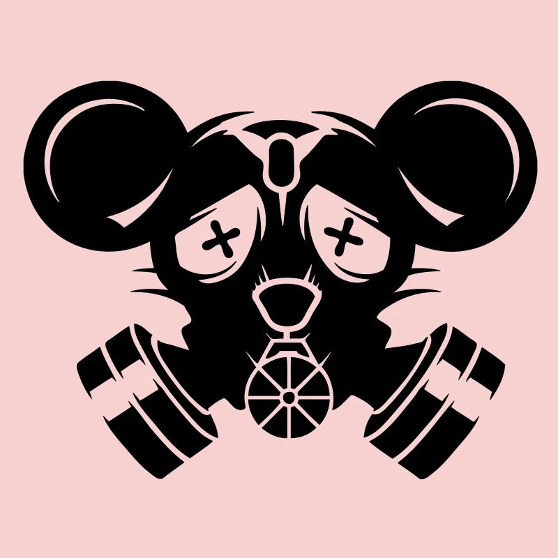 A gas mask with big mouse ears