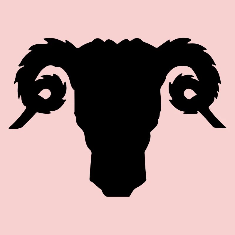Buck or ram head shadow image