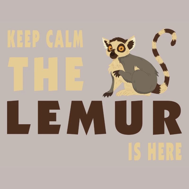 Keep Calm Lemur is here / Geschenk